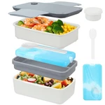 Globright Bento Lunch Box Adult, 3 Stackable Containers For Kids .... Fixed Price $26.16.