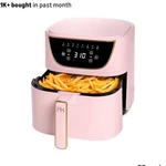 Paris Hilton 3.5QT Manual Slow Cooker Pink W/ Lid & Stoneware Insert, Ds Safe. Fixed Price $130.00.