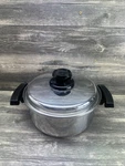 Lustre Craft Stainless Steel 9.5 Inch 4 Quart Slow Cooker Pot With Domed Lid. Fixed Price $54.99.