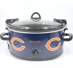 Crock Pot Chicago Bears SCCPNFL600 Football Tailgate Qt Slow Cooker-tested. Fixed Price $79.00.