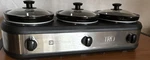 Tru BS-75SK Triple 7.5 Qt Slow Cooker Stainless Steel Manual 120V 420W. Fixed Price $45.00.