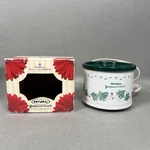 Rival Potpourri Crock Electric Simmering Cooker Model 3206 Gi White Ivy W/ Green. Fixed Price $28.95.