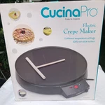 New Cucinapro 12" Griddle & Crepe Maker, Non-stick Electric Pan. Fixed Price $20.26.