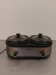 Ambiano Double Slow Cooker - Has Been Tested. Fixed Price $30.00.