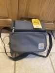 New Carhartt Fully Insulated 12 Can Two Compartment Lunch Cooler Gray, With Tags. Fixed Price $31.75.