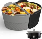 Silicone Slow Cooker Liners For Crock Pot 6-8 Qt Reusable Divider Two Meals. Fixed Price $33.39.