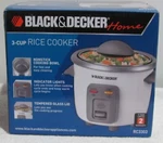 Black & Decker Home 3-CUP Rice Cooker Model RC3303 (new). Fixed Price $64.99.
