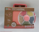 Gobe Kids' 2-IN-1 Bento Style Lunchbox With Snack Spinner Flip Watermelon Pink. Fixed Price $28.99.