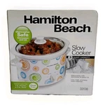 Hamilton Beach Slow Cooker(oval) 3-QUART Capacity Model #33138 Retro Look Nib. Fixed Price $59.95.