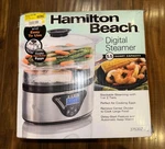Hamilton Beach Digital Steamer 5.5 Qt Never Used Still In Box Free Ship (37530Z). Fixed Price $69.00.