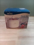 Vintage Rival Crock Pot 1.5 Quart White Removable Stoneware & Glass Lid. Fixed Price $24.99.