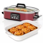 Magnifique 4 Quart Casserole Digital Slow Cooker, Premium Ceramic Bakeware Fo.... Fixed Price $128.15.