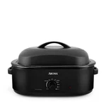 Aroma 18QT. Electric Roaster Oven With High Dome Lid, 8X Bonded Granite. Fixed Price $49.99.