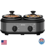 Sunvivipro * 1.25 Quarts Dual Slow Cooker, Buffet Server & Warmer With Remov. Fixed Price $65.96.
