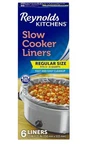 Reynolds Kitchens Slow Cooker Liners, Regular (fits 3-8 Quarts), 6 Count. Fixed Price $7.99.