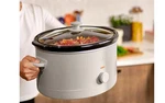 Bella 6.0 Qt Manual Slow Cooker, Ceramic Nonstick COATING,3 Temp Setting Oatmilk. Fixed Price $65.00.