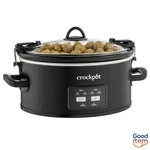 Crock-pot 6QT & Carry One Touch Programmable Slow Cooker Matte Black. Fixed Price $44.99.