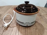 Vintage Rival Crock-ette Slow Cooker Stoneware Pot 1 Qt #3205. Fixed Price $42.99.