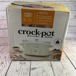Crock Pot Design Series 7 Qt Carry Programmable Slow Cooker White Oval. Fixed Price $38.99.
