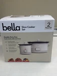 Bella 6-QT. Programmable Slow Cooker & 2-QT. Set Oatmilk. Fixed Price $39.00.