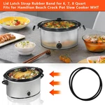 Black Lid Latch Strap Rubber Band For 6,7,8 Quart Hamilton Beach Crock Pot Slow. Fixed Price $13.98.