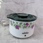 Vintage Rival Crock-ette 1 Qt Slow Cooker Grapevine Pattern Fixed Pot Warmer. Fixed Price $16.14.