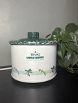 Rival Little Dipper Crock Pot Server Model 3204 White Green Lid. Fixed Price $15.00.