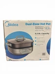 Midea MHP171KMBPB 6.3-QT Heatxpress Dual-zone Electric Non-stick Hot Pot Sealed. Fixed Price $69.95.