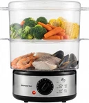 2 Tier Electric Food Steamer Cooker Healthy Vegetable Steaming 5 Quart Stackable. Fixed Price $31.99.