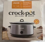 Crockpot SCV700-CH-BR Slow Cooker Quarts Charcoal New. Fixed Price $34.95.