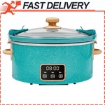 Pioneer Woman 6 Qt Programmable Digital Slow Cooker With Locking Lid Teal - New. Fixed Price $46.97.