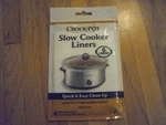 4X Crock-pot Slow Liners Fits 3-7 Quart Cookers 6-PACK Quick Easy Cleanup. Fixed Price $19.91.
