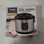 Prime Cuisine 8 Cup Programmable Rice Cooker Bpa Free Nib. Fixed Price $61.39.