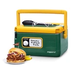Presto 06019 8 Qt Nomad Portable Electric Slow Cooker, Locking Lid, Green/gold. Fixed Price $92.99.