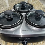 Crock-pot Triple Food Warmer Buffet Server Entertaining Tested Works. Fixed Price $45.00.