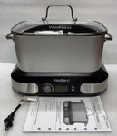 Modern 2019 West Bend 6QT Versatility Slow Cooker/griddle 87966 Complete Working. Fixed Price $36.99.