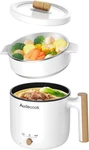 Audecook Hot Pot Electric With Steamer, 1.8L E(white Steamer). Fixed Price $51.85.