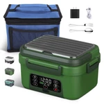 Cordless Electric Heated Lunch Box, 1.5L - 6.3 Cups 20000 Xl, Blackish Green. Fixed Price $109.99.