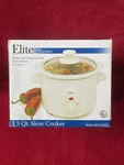 New Elite Cuisine Removable Stone Pot 1.5 Quart Slow Cooker MST-250XW. Fixed Price $14.99.