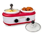 Nostalgia Game Day 2.5-QUART 2-SECTION Slow Cooker With Lid And Ladle, Keg-li.... Fixed Price $50.94.
