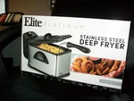 Elite Cuisine 2QT Capacity Stainless Steel Deep Fryer New Opened Box. Fixed Price $45.00.