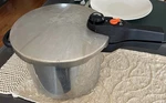 Ttk Stainless Steel 6 Qt. Manttra Pressure Cooker For Stove Top. Fixed Price $27.74.