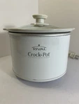 Rival Crock-pot 3215 Slow Cooker White Quart Round Stoneware Glass Lid. Fixed Price $26.25.