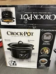 Crock-pot Countdown Digital Timer 5 Qt Slow Cooker, Removable Stoneware, Black. Fixed Price $41.00.