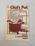 Dazey Chefs Pot Fully Immersible Recipe And Instruction Book Six Quart Fast Ship. Fixed Price $12.95.