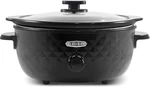 Elite Gourmet 6 Quart Diamond Pattern Slow Cooker Removable Dishwasher-safe. Fixed Price $50.00.