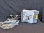 All Clad Purpose Stainless Steel Steamer With Lid - Double Handled. Fixed Price $65.89.