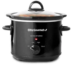 Elite Gourmet 3 Quart Slow Cooker With Removable Pot & Glass Lid. Fixed Price $19.99.