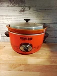 Vintage Orange Rival Qt Crock Pot Slow Cooker Model 3350 Retro 1970 Works. Fixed Price $24.99.