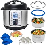 Yedi 9-IN-1 Total Package Instant Programmable Pressure Cooker, 6 Quart, Deluxe. Fixed Price $416.99.